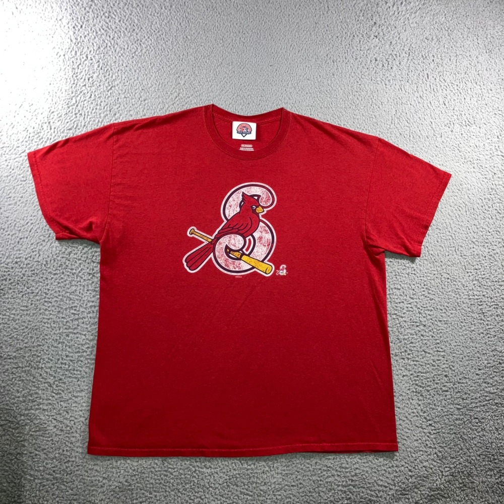 Springfield Cardinals MiLB Tee 2XL Red Distressed Graphic Gorpcore Sportswear